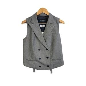 HYDROGEN Men Plaid Vest Made In Italy